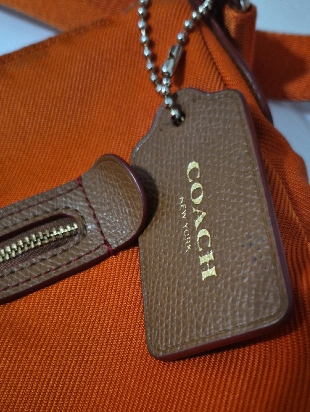 Coach Sawyer Orange Crossbody Twill/Polyester F37239